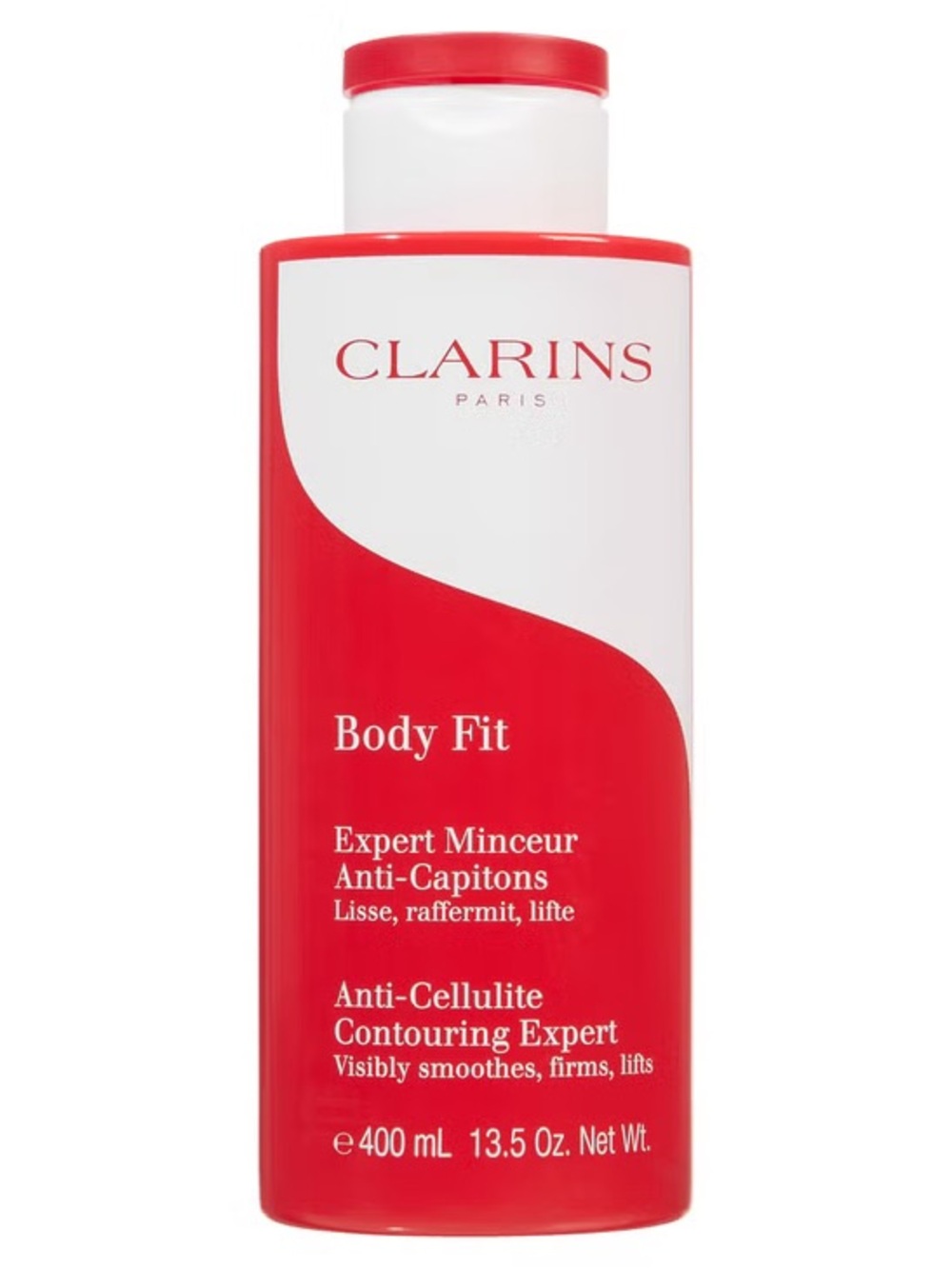 Clarins Body Fit Anti-Cellulite Cream — Red and White